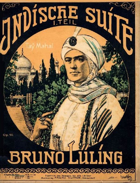 Titel_Indische-Suite_Franz_Suppan.JPG - Titelseite der Erstaugabe der Indischen Suite, erschienen 1919 bei Franz Suppan, Düsseldorf.