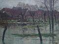 de_Waal_Hochwasser_in_Angermund_Ölgemälde