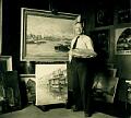 Cornelis_de_Waal_im_Atelier_1930er-1