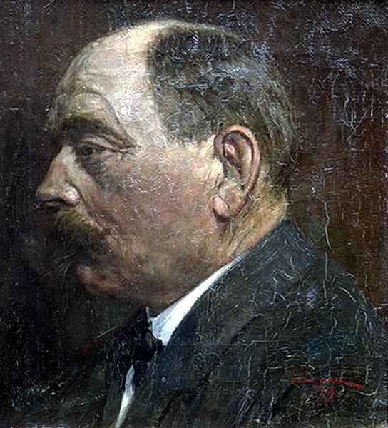 de_Waal_Vater_Wilhelmus_1919.jpg - Cornelis de Waal (1881-1946): Wilhelmus de Waal (1855-1918, der Vater des Künstlers).   Ölgemälde, Format unbekannt, signiert und datiert unten rechts "C. de Waal 1919".